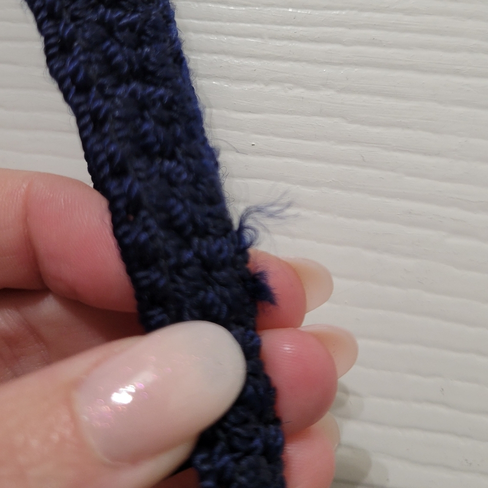 The Sak Navy Crochet Shoulder Bag - Picture 5 of 9